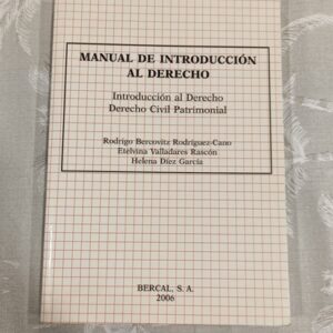 MANUAL DE INTRODUCCION AL DERECHO
