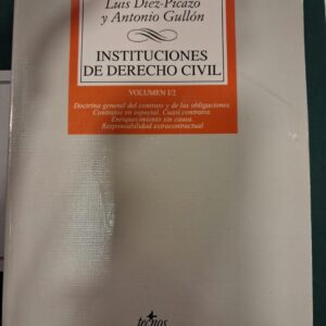 INSTITUCIONES DE DERECHO CIVIL VOLUMEN I/2