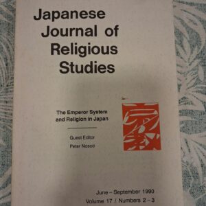 JAPANESE JOURNAL OF RELIGIOUS STUDIES